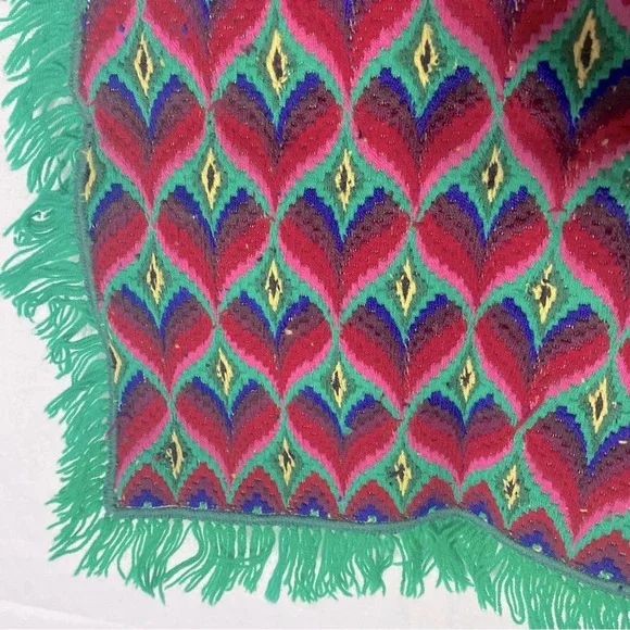 Vintage Handmade Woven Tapestry Art  Decor - Picture 7 of 13